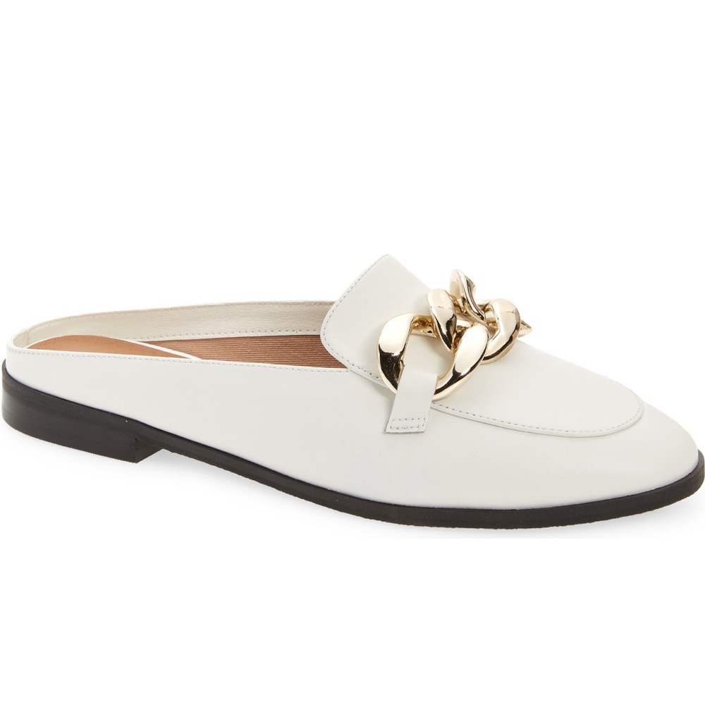 Caslon Lorena Ivory & Gold Mules